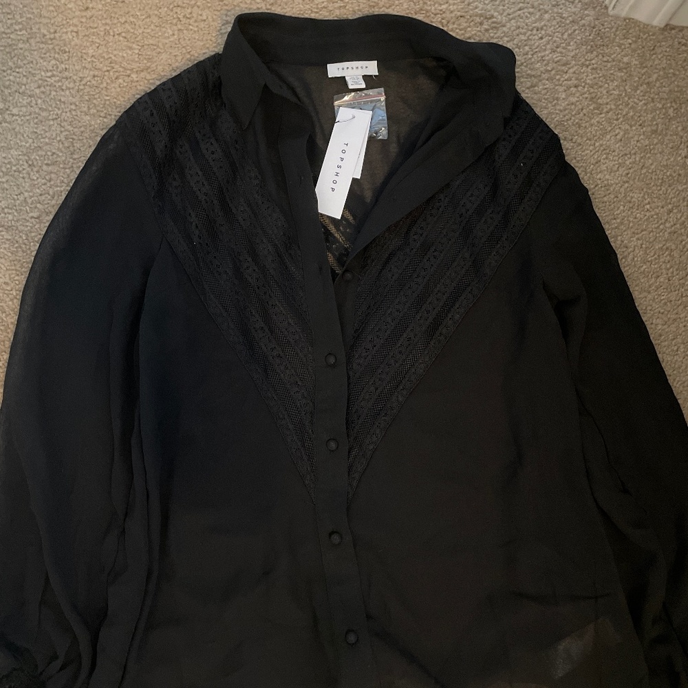 Top shop long sleeve blouse